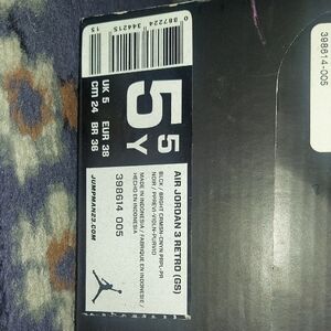 USED Air Jordan 3 Retro GS Kids Sneakers